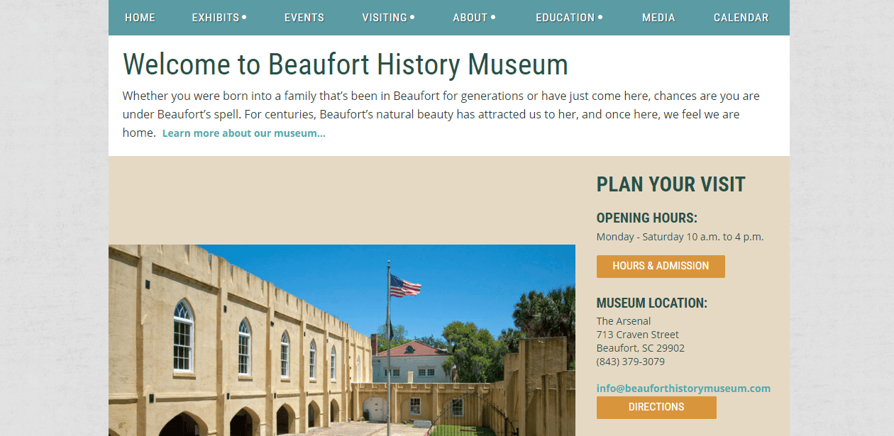 Museum Membership Software Beaufort History Museum