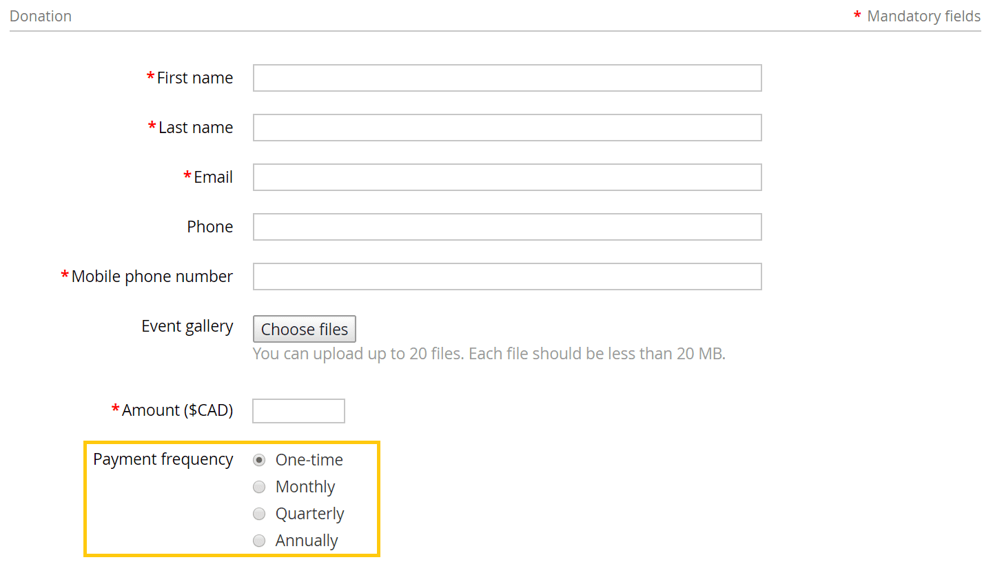Recurring donations product post infographic benefits