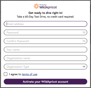 WildApricot Trial Form