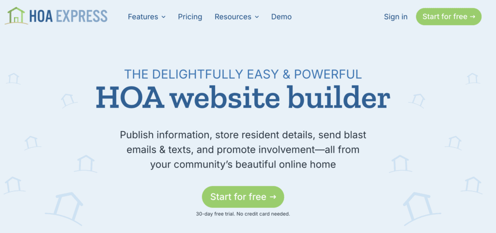 Best HOA Software - HOA Express Website