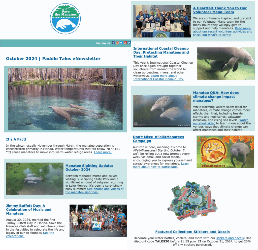 Save the Manatee Club Newsletter