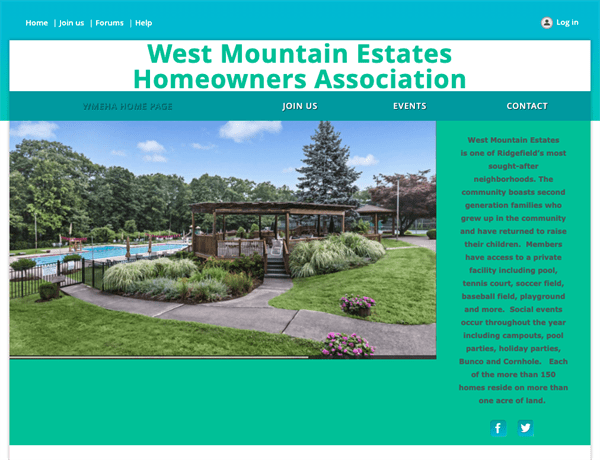 West Mountain Estates Homeowners Association website
